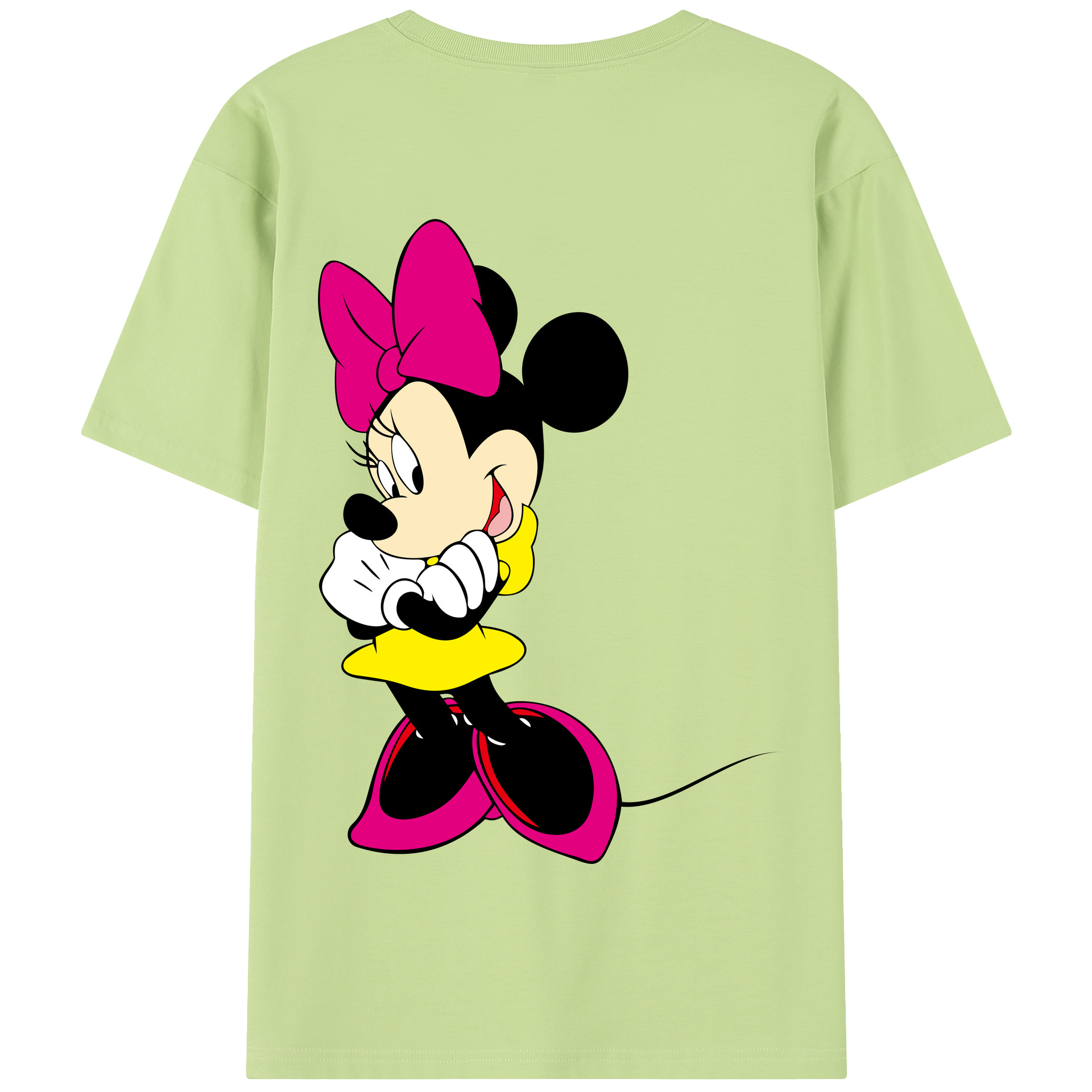 （画像用） ミッキーマウス Mickey Mouse 綿100％半袖Tシャツ（背面プリント）
